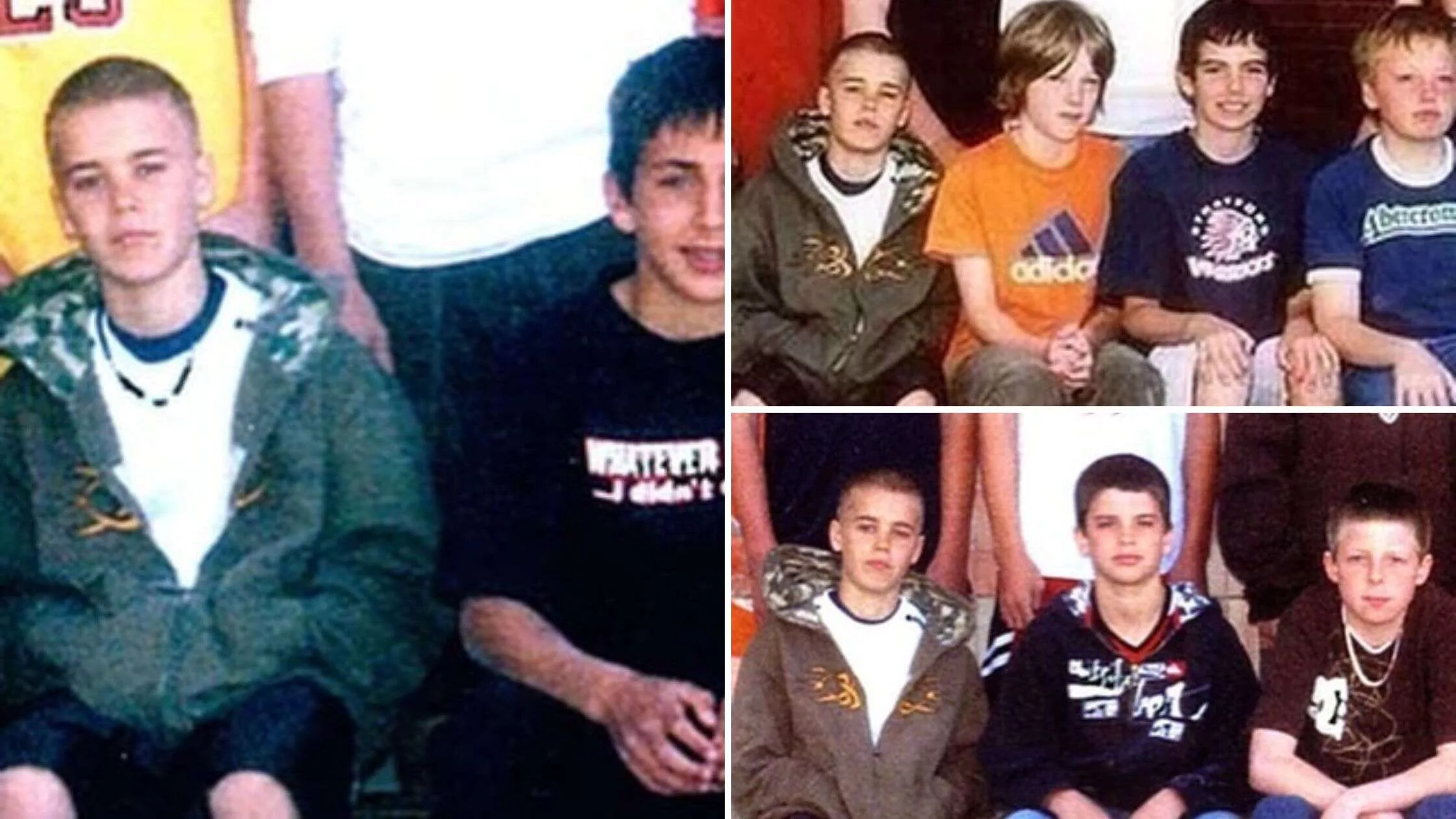 Justin with his childhood friends